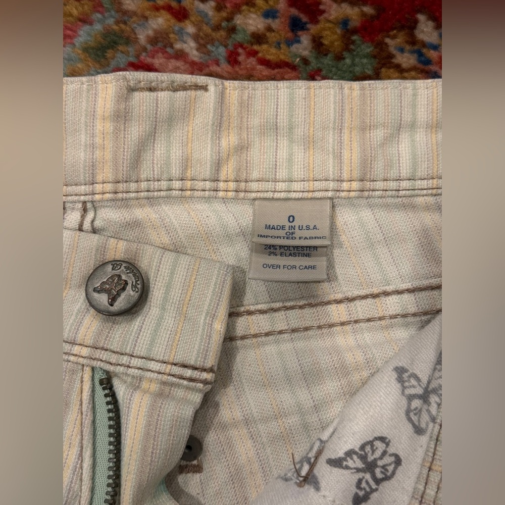 Frankie B Y2K Vintage Low Rise Flare Leg trouser pants - Size 0 - Picture 5 of 8